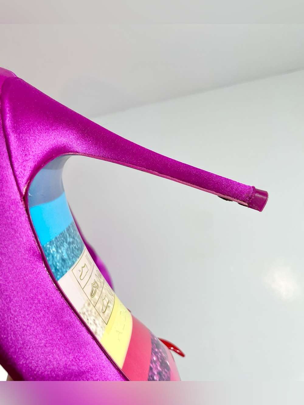ALDO Fuchsia Satin High Heel Pump - Picture 12 of 13